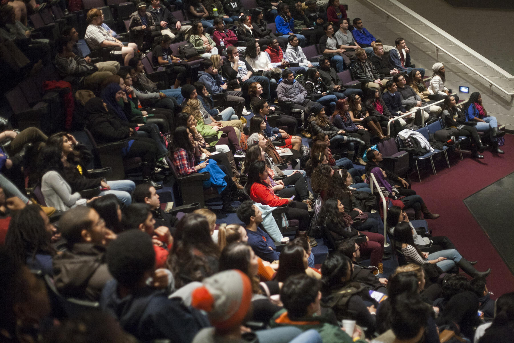 At a recent general meeting of I RISE, VCU students packed into University Student Commons Theater. Photo contributed by I RISE.