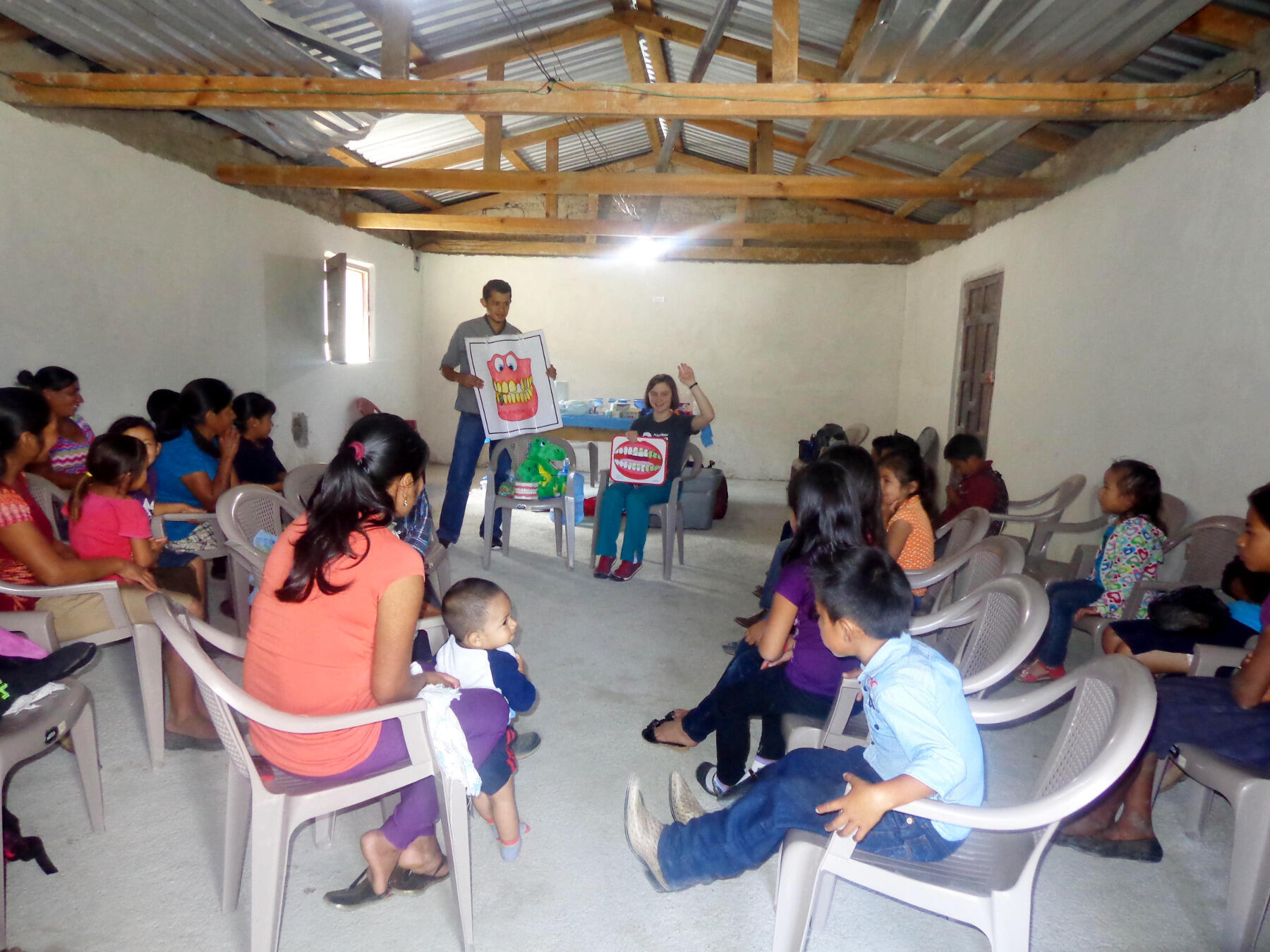 Lyubov Slashcheva visited villages surrounding Gracias, Honduras in December to provide dental hygiene education to the residents.
