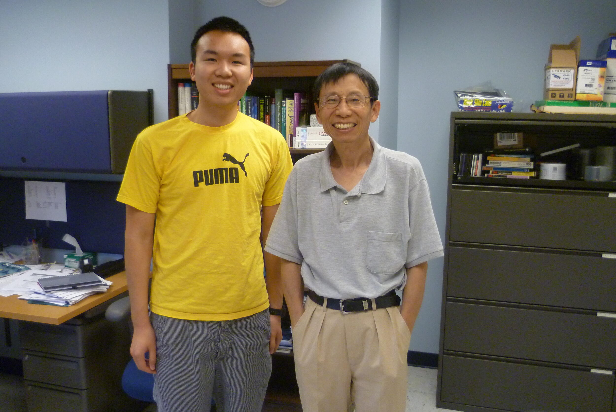 (left) Dylan Vu and (right) Ping Xu, Ph.D.