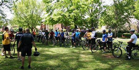 VCU Police officers added to their skills with a variety of training exercises throughout the year, including bike school.