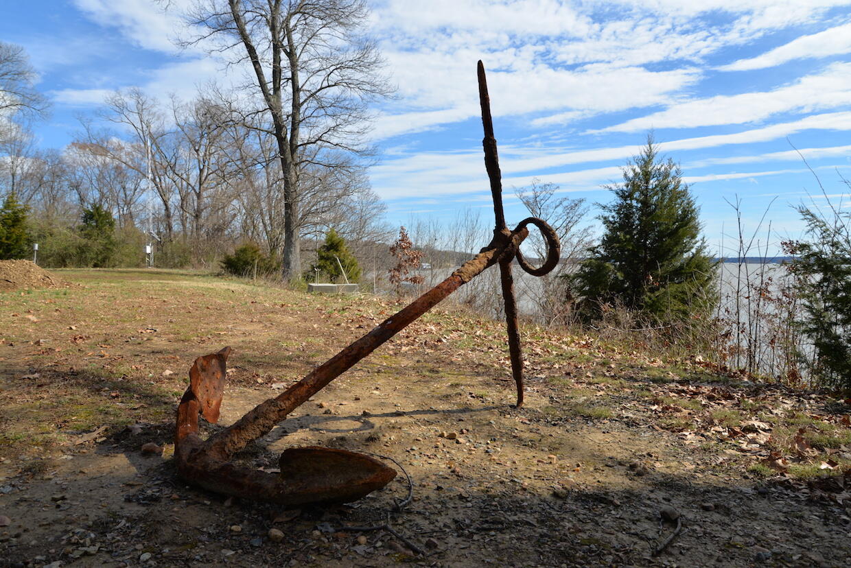 19th century ship anchor