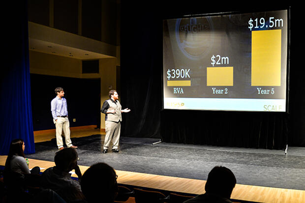 Matthew Teachey and James Frederick were co-founders of Flight, a craft beer delivery service that took part in last spring's pre-accelerator program at VCU. They showcased their startup in April at a Demo Day at the Gottwald Playhouse at the Dominion Arts Center, capping off the semester-long program.