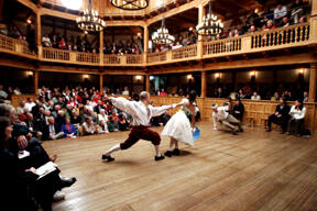 VCU Elderhostel’s new Staunton program takes place at the Blackfriars Playhouse, the world's only re-creation of Shakespeare's original indoor theater. Travelers will learn about two Shakespeare plays as well as the language of Shakespeare’s time.  They’ll attend two evening performances and meet the actors. Photo by: the American Shakespeare Center.