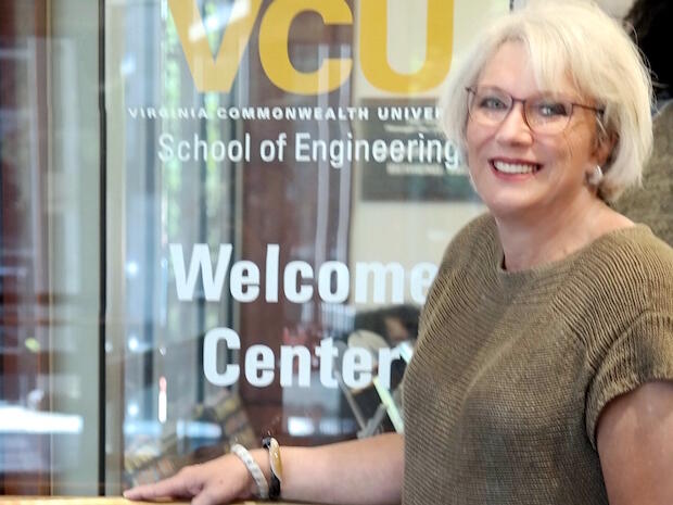 Rhonda Williams visits the College of Engineering to see how the field has changed in the 50 years since she graduated from RPI with an engineering degree. (Photo courtesy of Rhonda Williams)