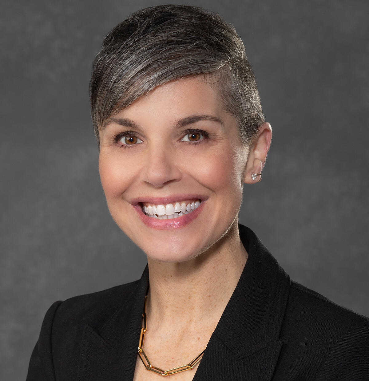 A photo of a woman from the chest up