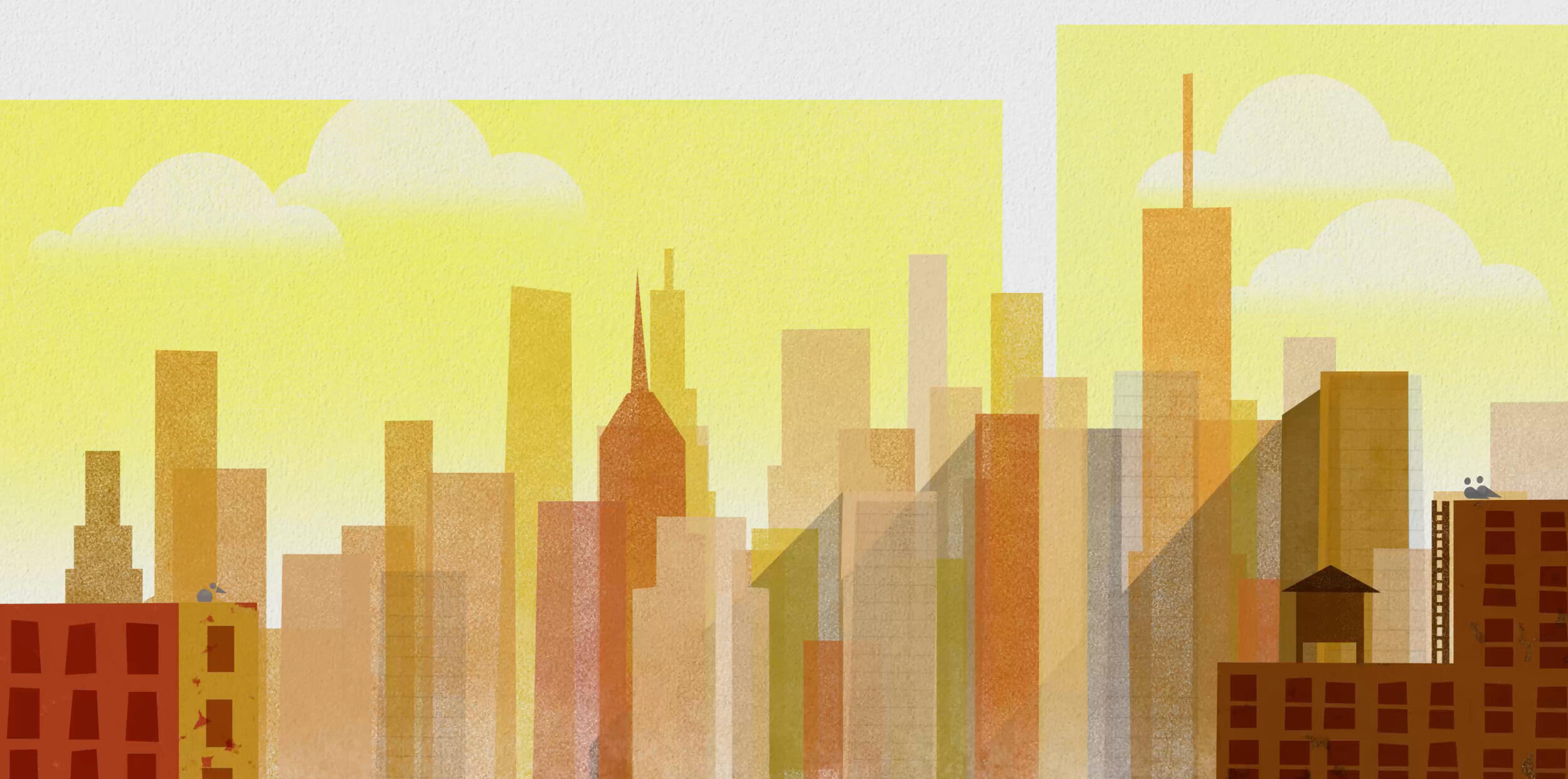 An illustration of a city