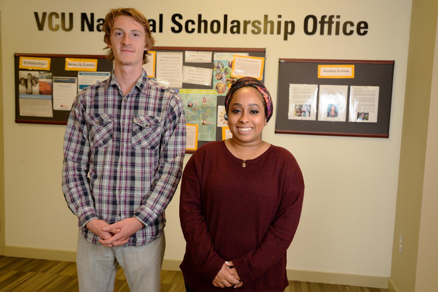 Coleman “Cole” Williams, at left, and Lama Elsadig Elsharif.