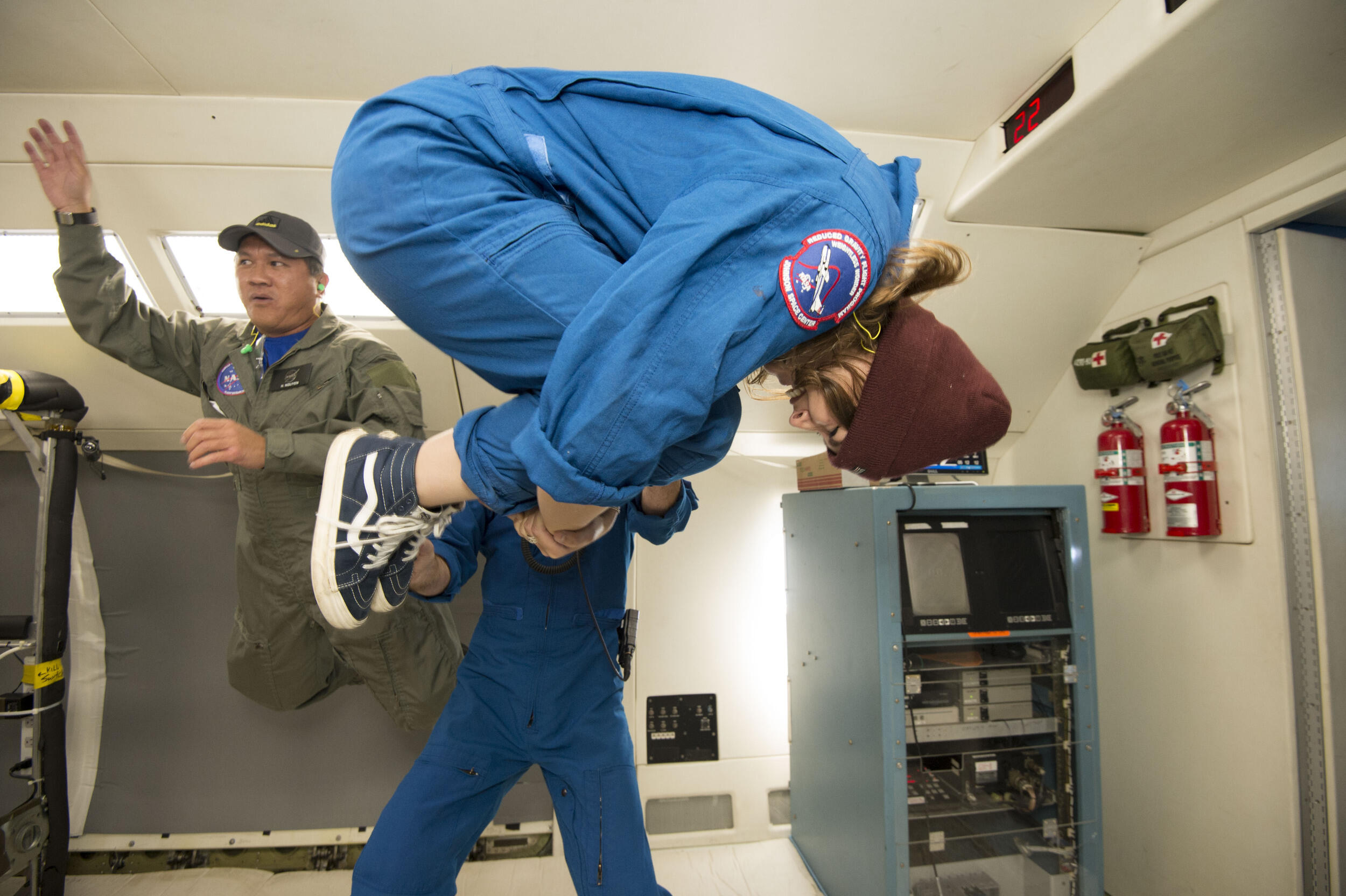 "Doing somersaults in the air during the zero gravity flight was so surreal because you have no concept of up or down." 