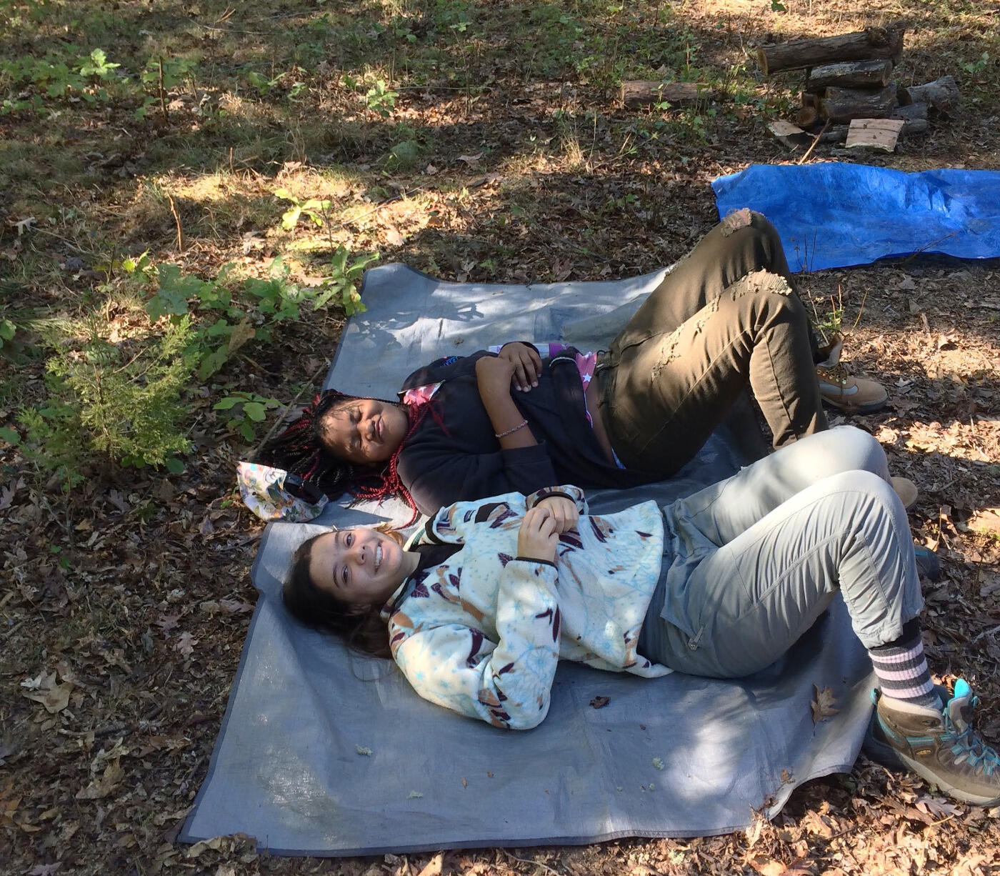 Blue Sky Fund students camp at Rice Rivers Center.