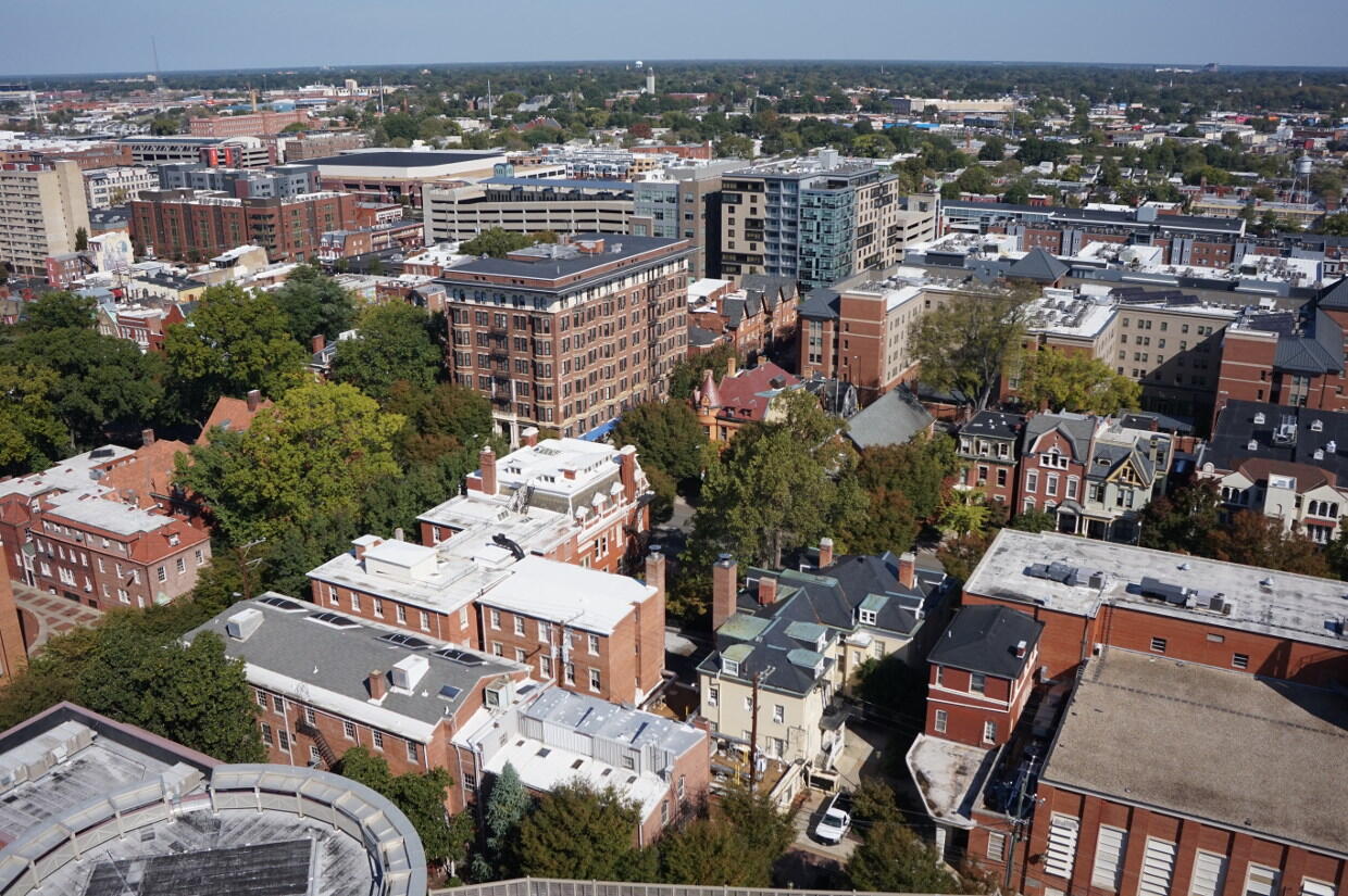Overhead photo of Richmond, Virginia.