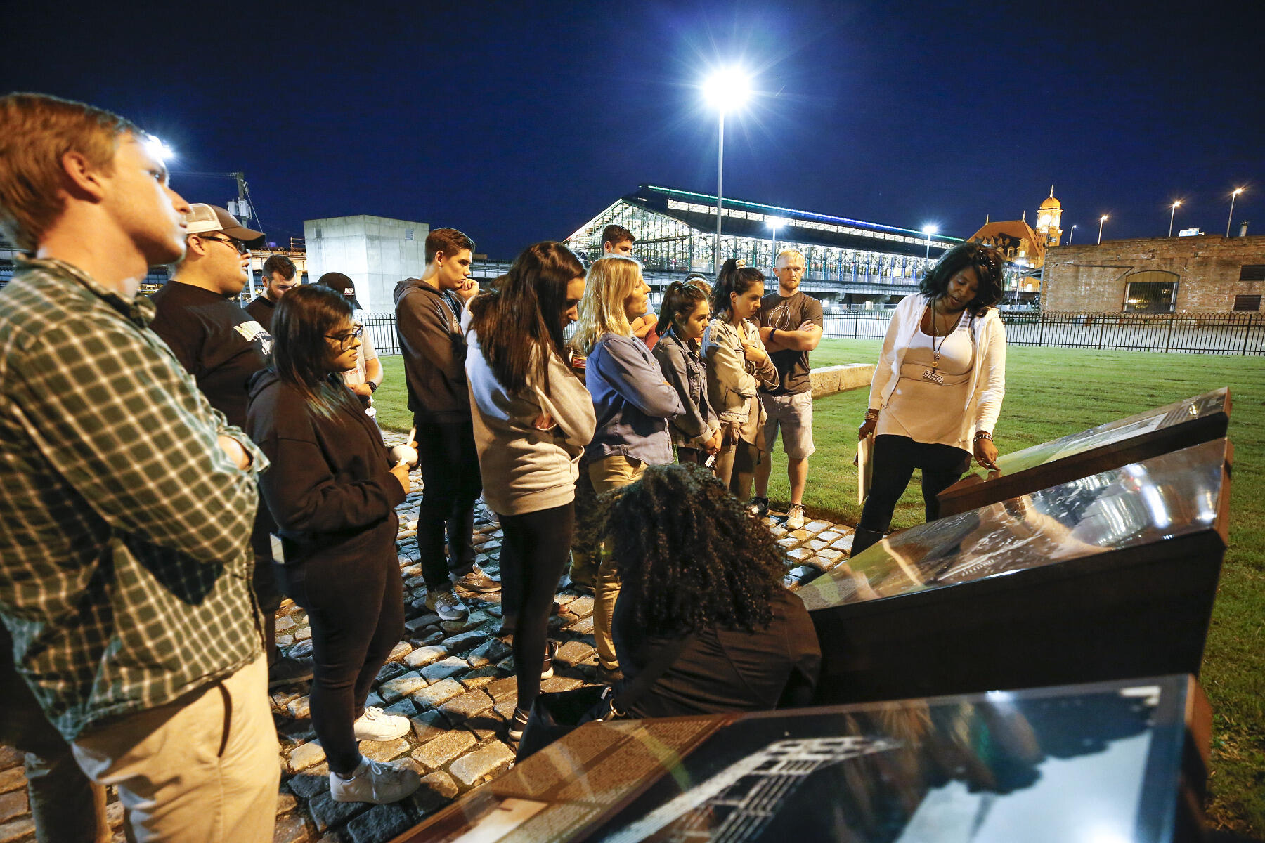 Egunfemi recounts the painful history of the Devil’s Half Acre. Once the site of an infamous slave pen, the land would become the site of an educational institution for former slaves and later, Virginia Union University.