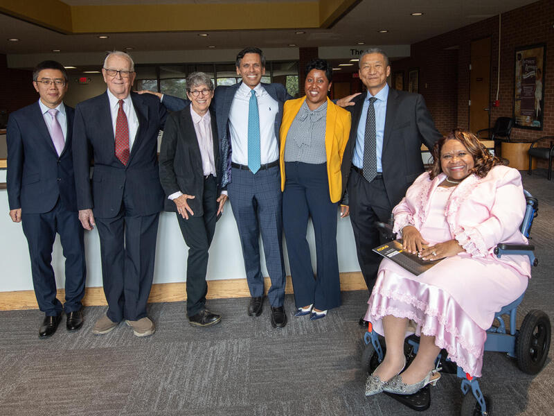 A group photo of six people 