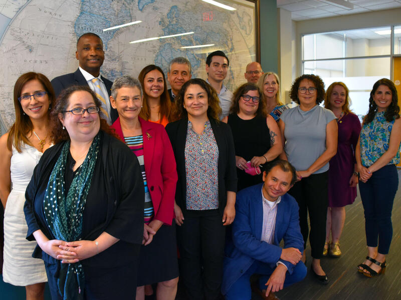 A group photo of delegates, faculty from the VCU College of Humanities and Sciences, VCU’s Graduate School and Global Education Office staff