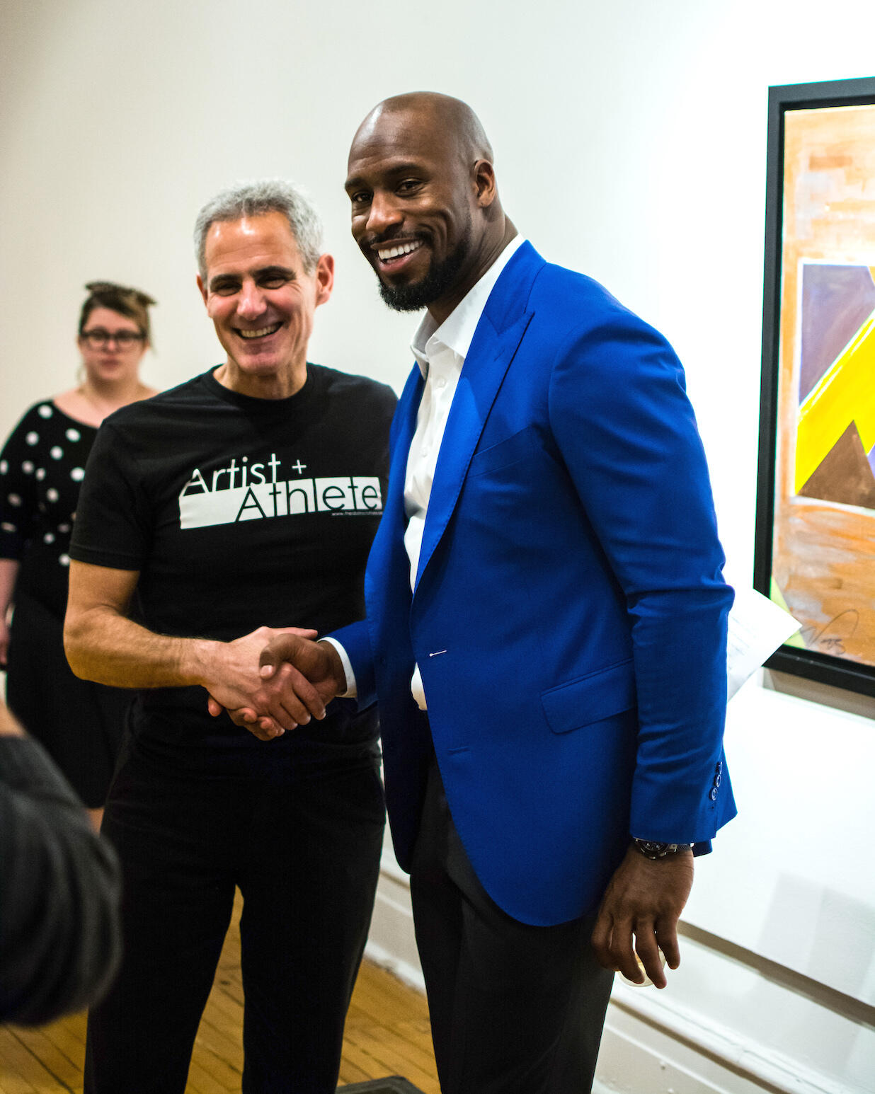 David Cifu, M.D., and Vernon Davis. (Photo courtesy of The Abstract Athlete)