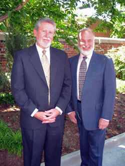 From Left: Dr. Stephen D. Gottfredson, dean of the College of Humanities and Sciences and Craig Kennedy, husband of Susan Kennedy, attended the dedication.

Photos by Malorie Janis, University News Services 