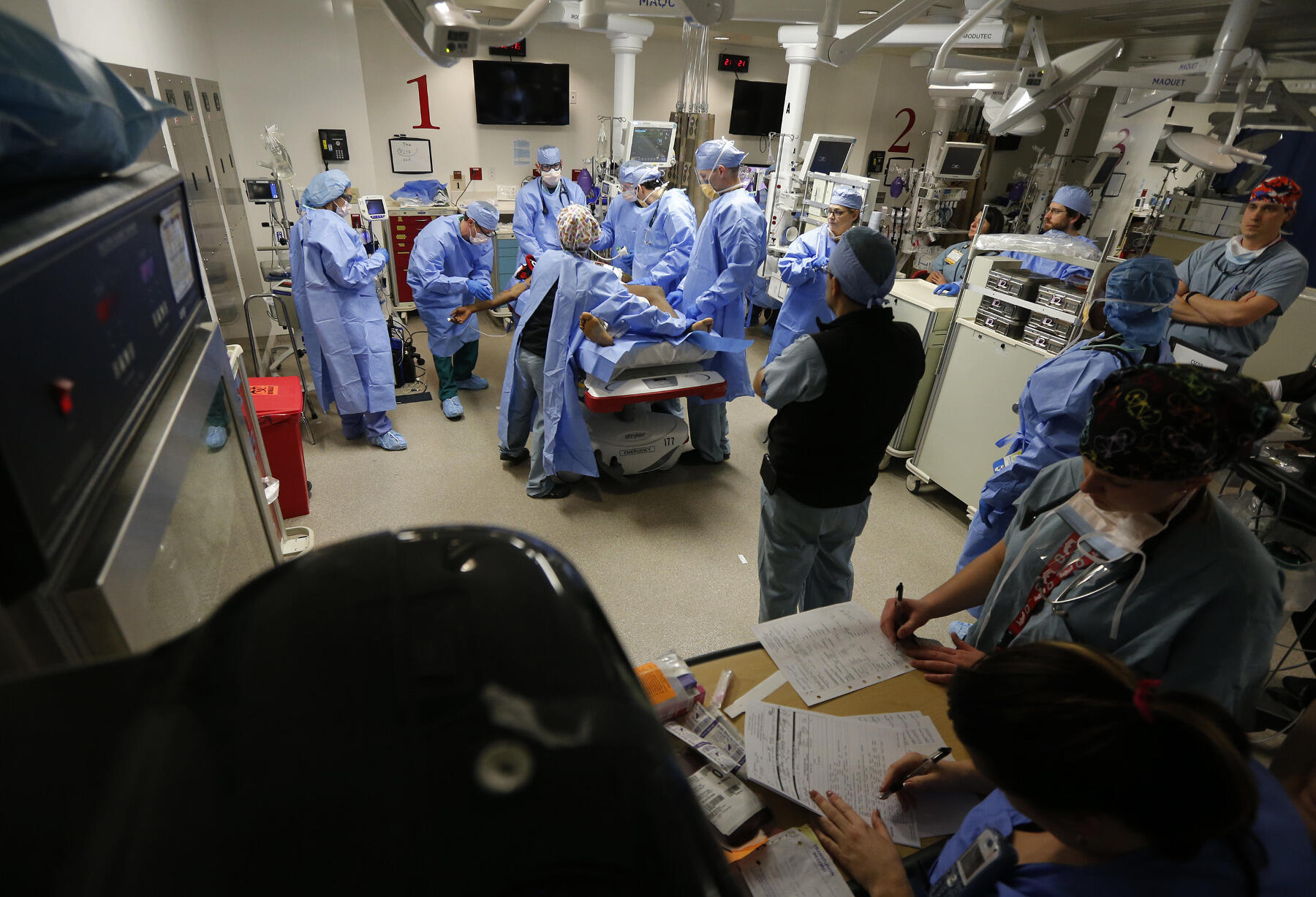 More than 75 percent of all intentionally injured patients in Richmond are treated at VCU Medical Center.
<br>Photo courtesy of the Richmond Times-Dispatch.