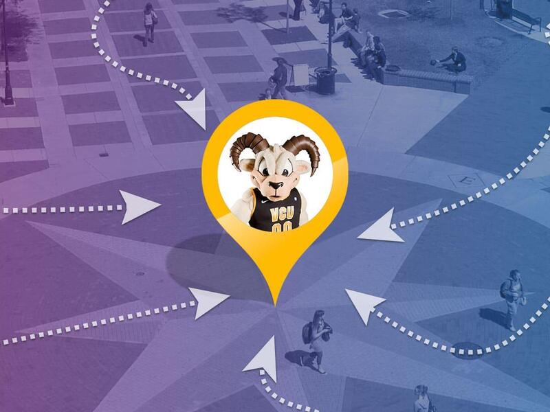 Graphic with Rodney the Ram at center with arrows leading to him.