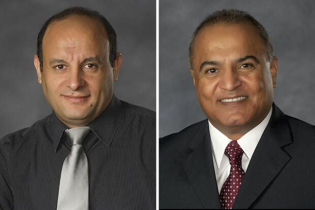Hani El-Kaderi, left, and M. Samy El-Shall.