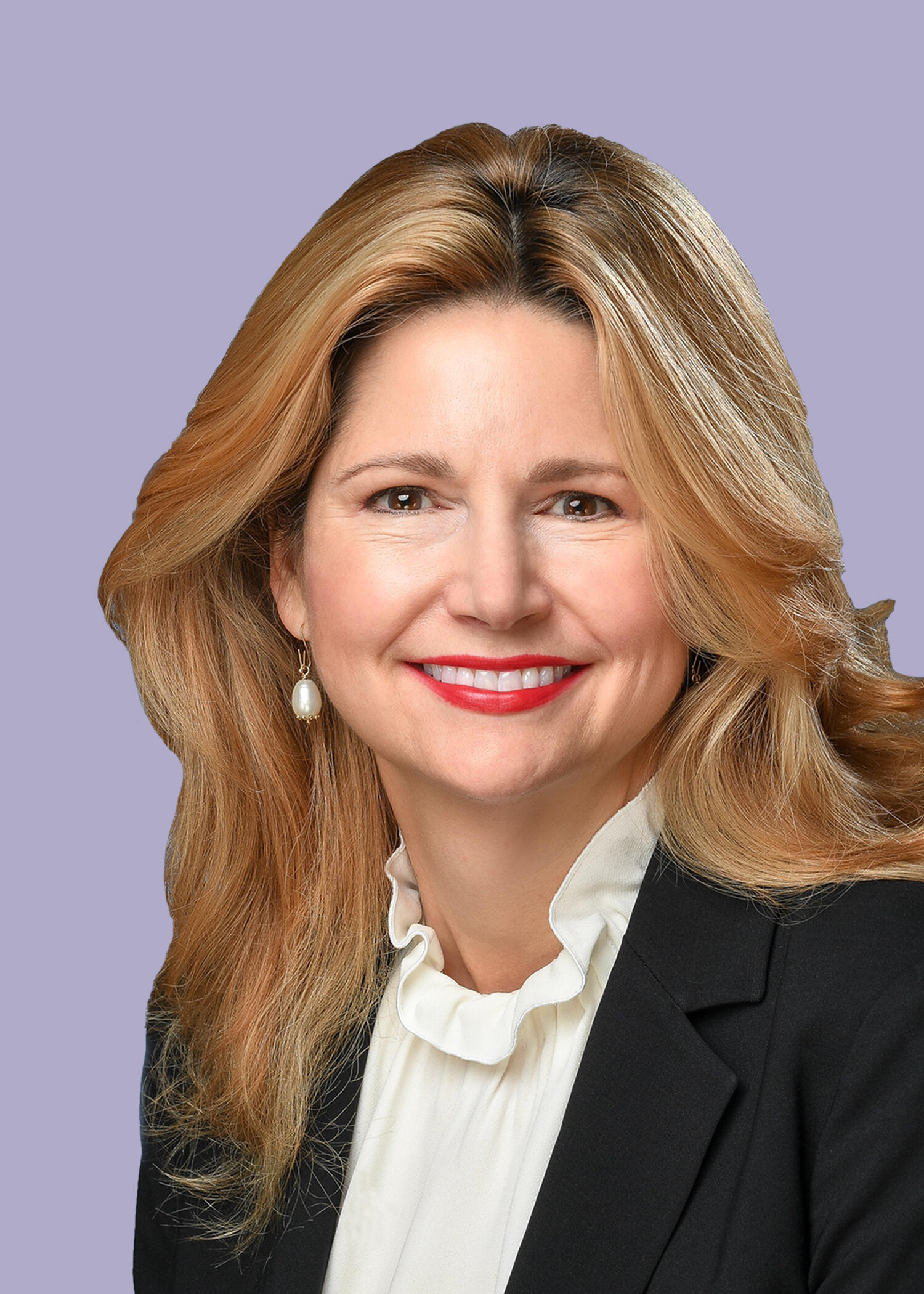 A photo of a woman from the chest up