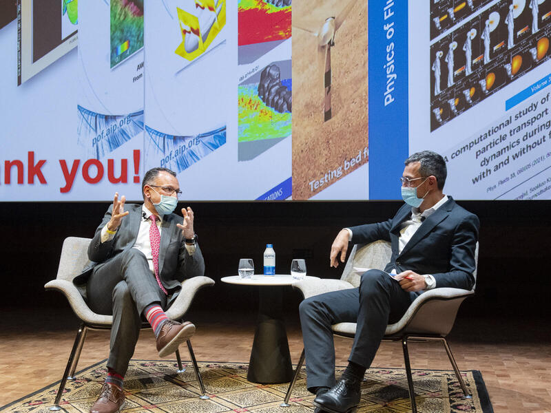 Fotis Sotiropoulos, left, and Dominic Asmall Willsdon