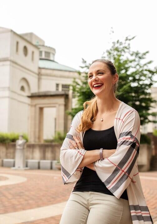 Kelly Platfoot on VCU's MCV Campus.