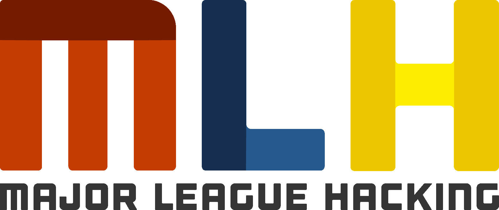 Logo with red M, blue L and yellow H reading "major league hacking" underneath.