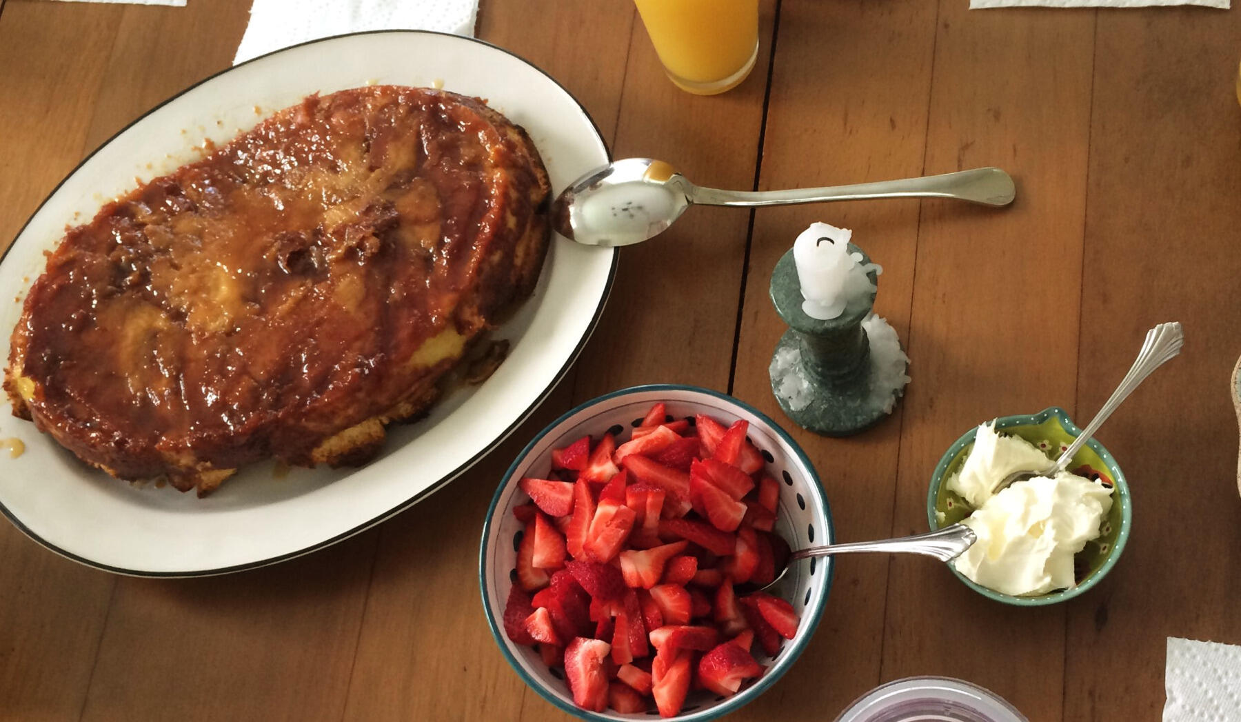 Salted caramel overnight French toast