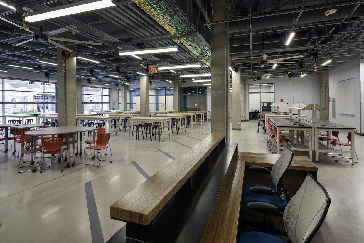 The Innovation Maker Facility at the College of Engineering's new Engineering Research Building.