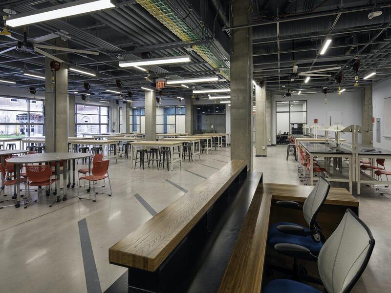 The Innovation Maker Facility at the College of Engineering's new Engineering Research Building.