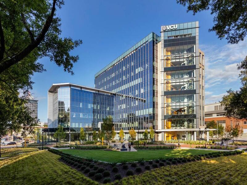 A photo of a glass and metal building 