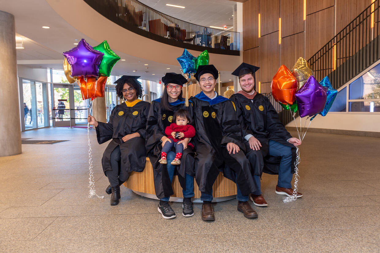 From left: Saleana Copeland, Tuyet Duong, Adalyn Nguyen, Hung Nguyen, and Seth Mitchell.