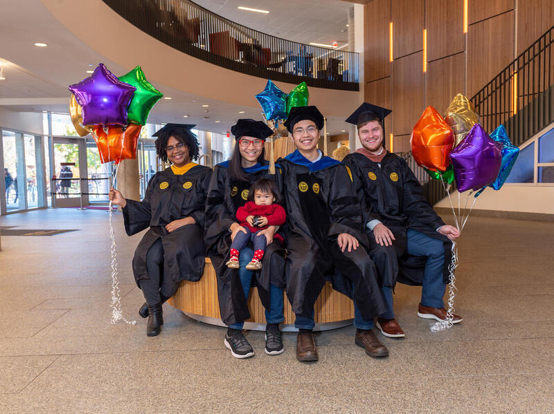 From left: Saleana Copeland, Tuyet Duong, Adalyn Nguyen, Hung Nguyen, and Seth Mitchell.