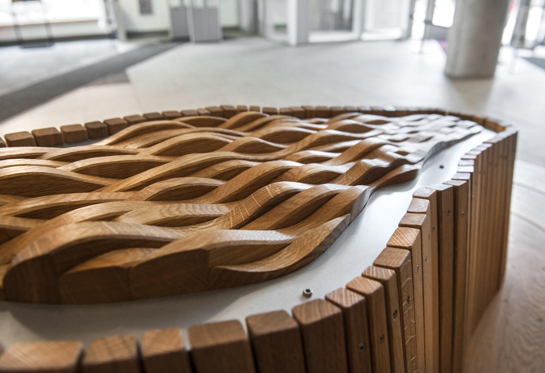 "Fall Line" follows the contours of the James River from Pony Pasture to the 14th Street Bridge. Photo by Kevin Morley.