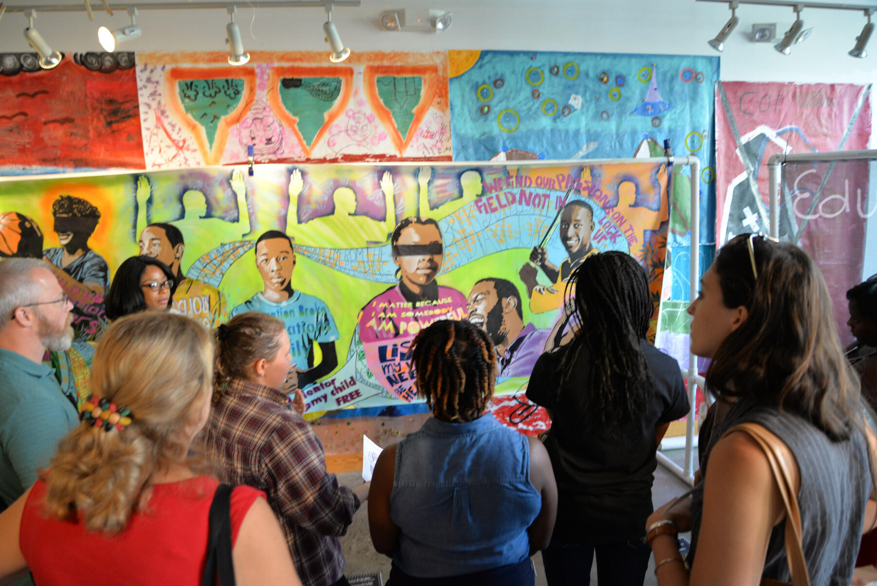 The Richmond [Re]Visited group checked out art produced by incarcerated young people at ART 180.
