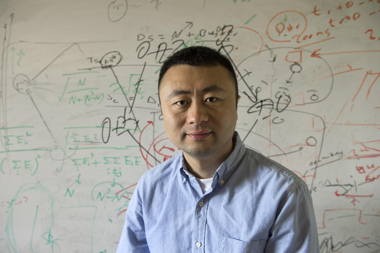 Unlike GPS, which provides location data based on latitude and longitude, Cheng's system allows a group of devices to know what direction each device is traveling, and how fast each is moving. (Photo by Kevin Morley, University Relations)