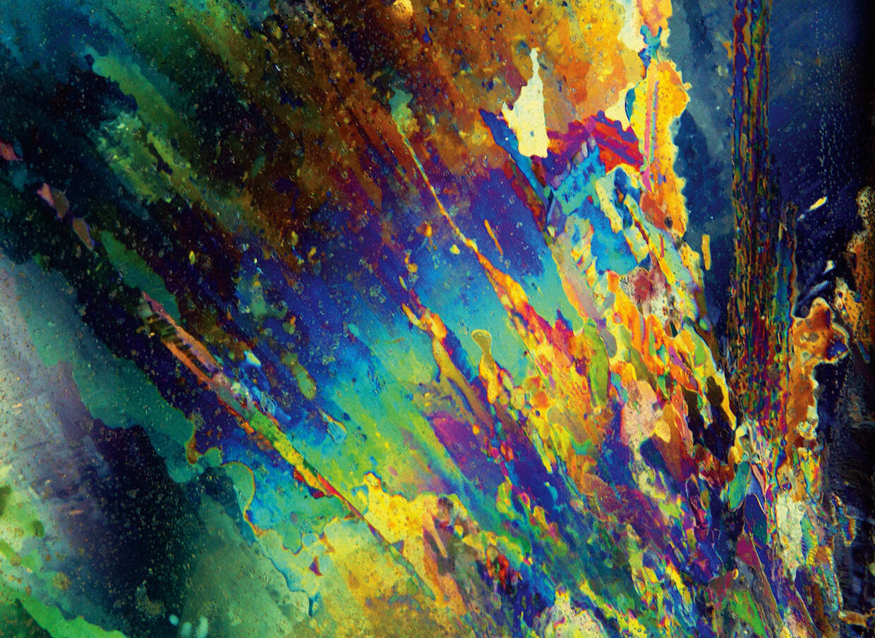 "Close-up, Cloned Ice Crystal from Glacier Core Sample" by Shawn Brixey. (Photo courtesy of VCU School of the Arts)