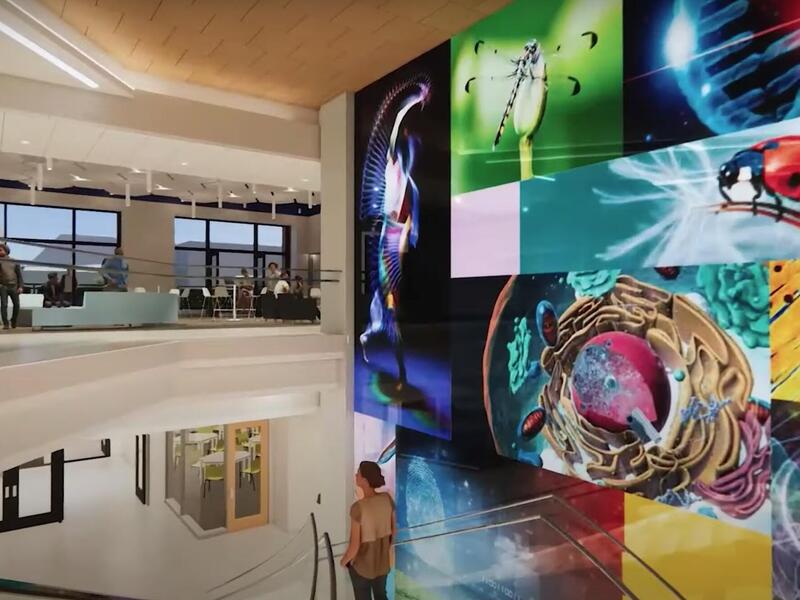 Concept rendering inside VCU's new STEM building