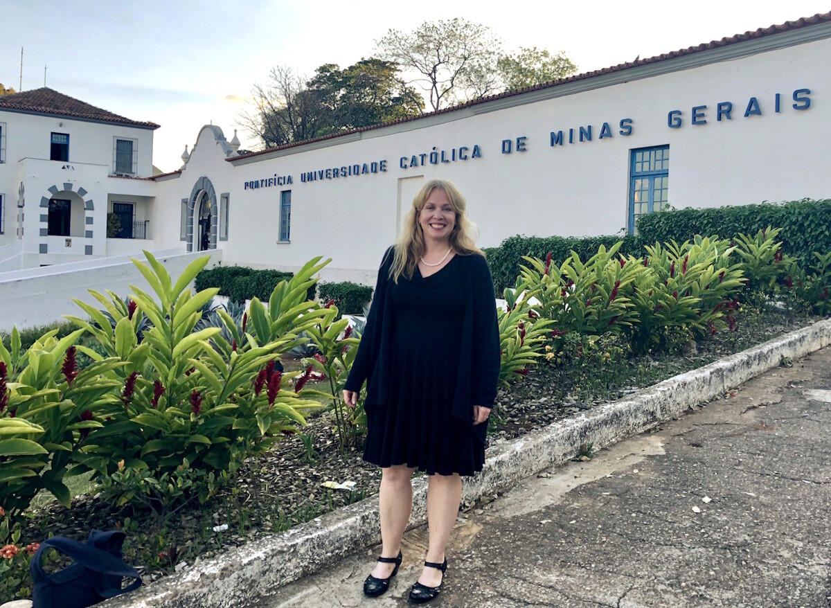 Jill Blondin’s visit to Brazil included consultation with five universities, including Pontifícia Universidade Católica de Minas Gerais. (Courtesy photo)