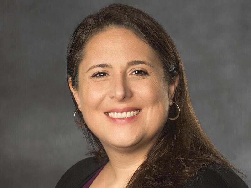 A portrait of a woman from the chest up