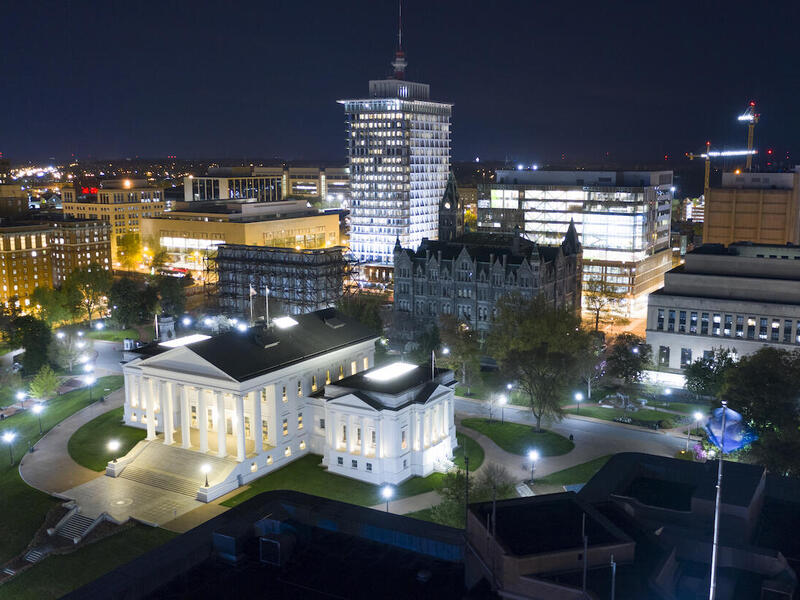 Virginia State Capitol from the air
