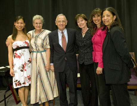 The 2009 PACME winners with President Eugene P. Trani. Photos by Thomas Kojcsich, VCU Creative Services