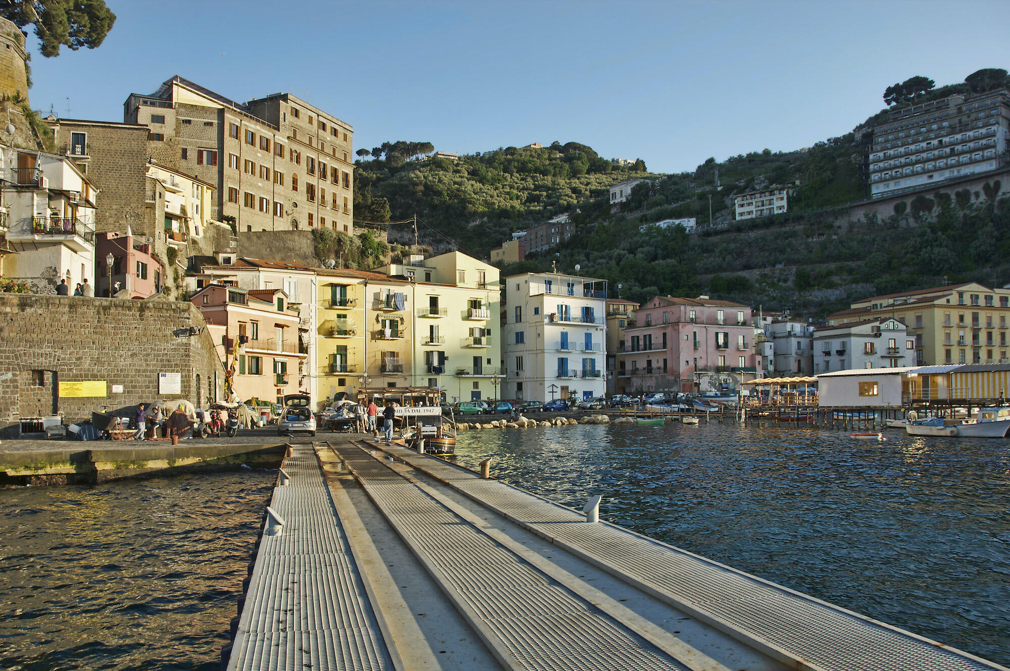 The coastline of Sorrento, Italy.