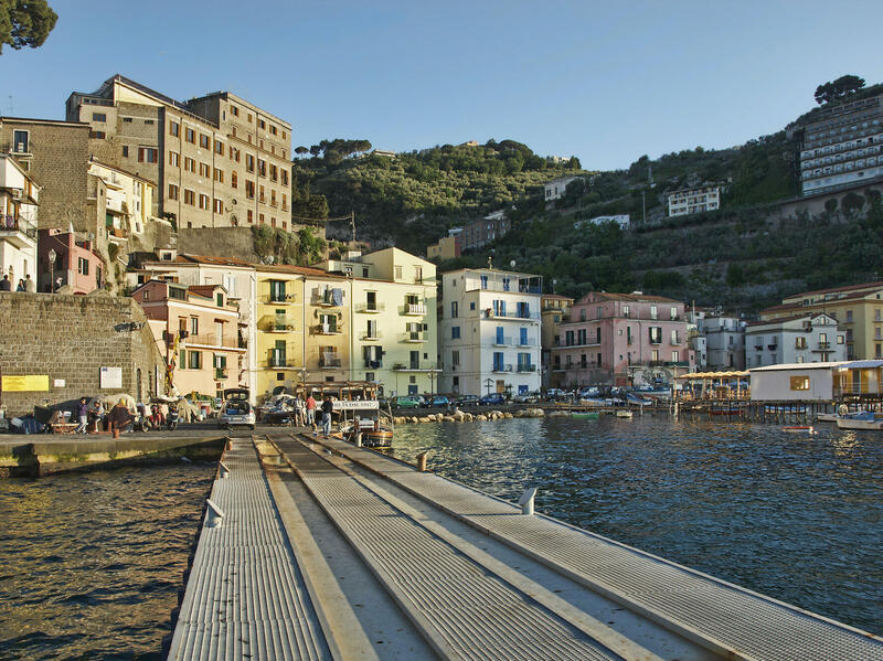 The coastline of Sorrento, Italy.
