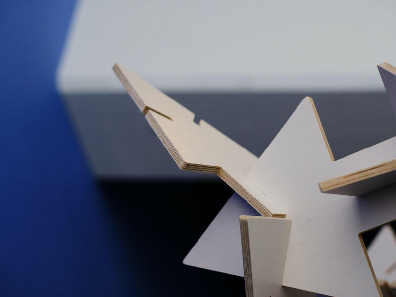 Close-up element in the ICA's Community Media Center. 