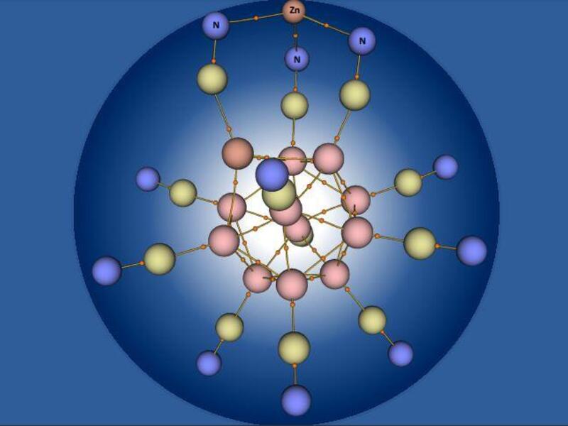 illustration of a Zinc atom
