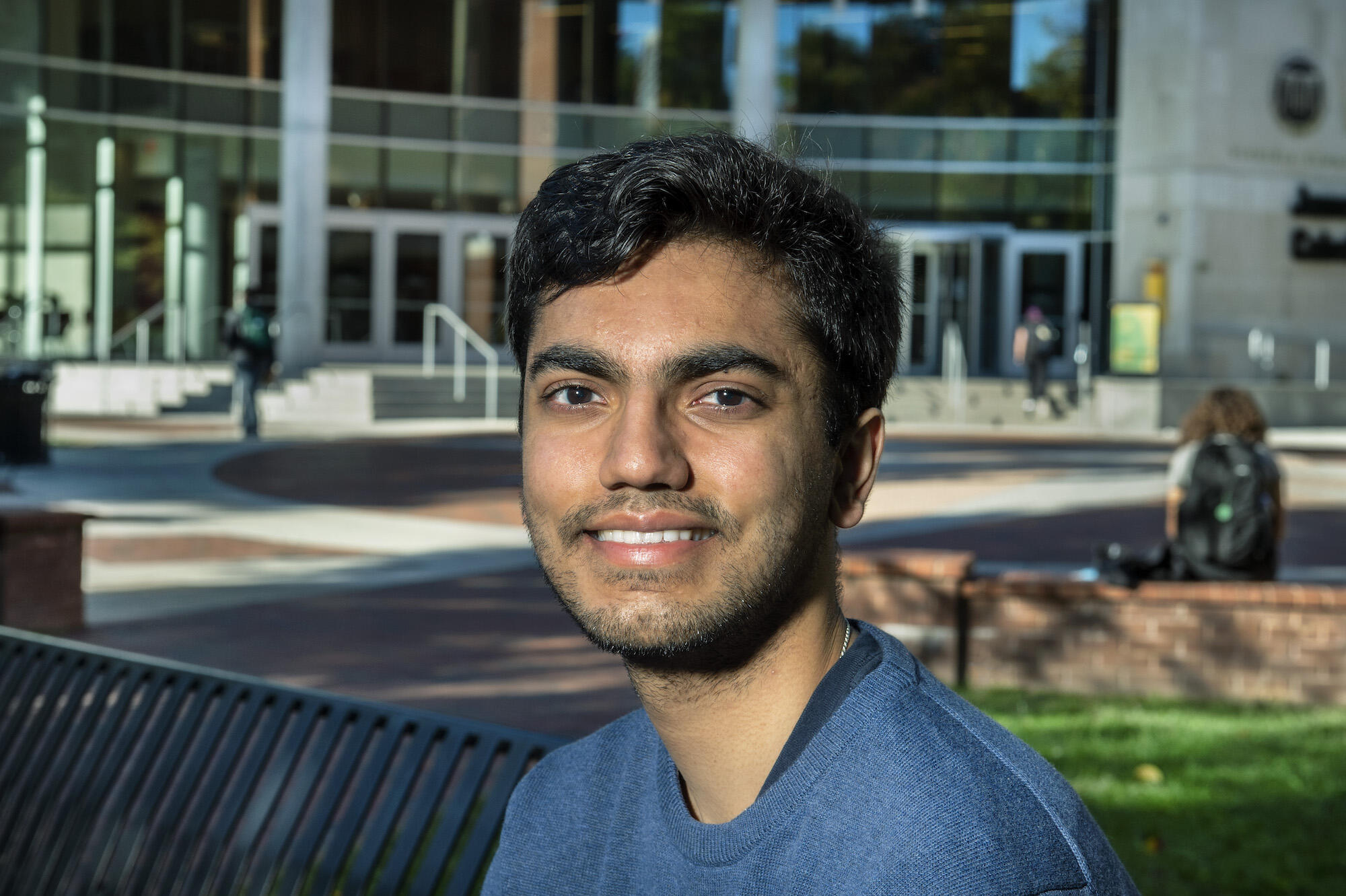 Biology major Sivam Bhatt