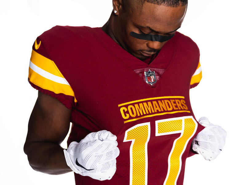 Holly Hessler, a copywriting professor at the Brandcenter at VCU, says of the new Washington Commanders name: “It’s a powerful name, is relevant to their area, and sounds great when you say it.” (Emilee Fails/Washington Football Team)