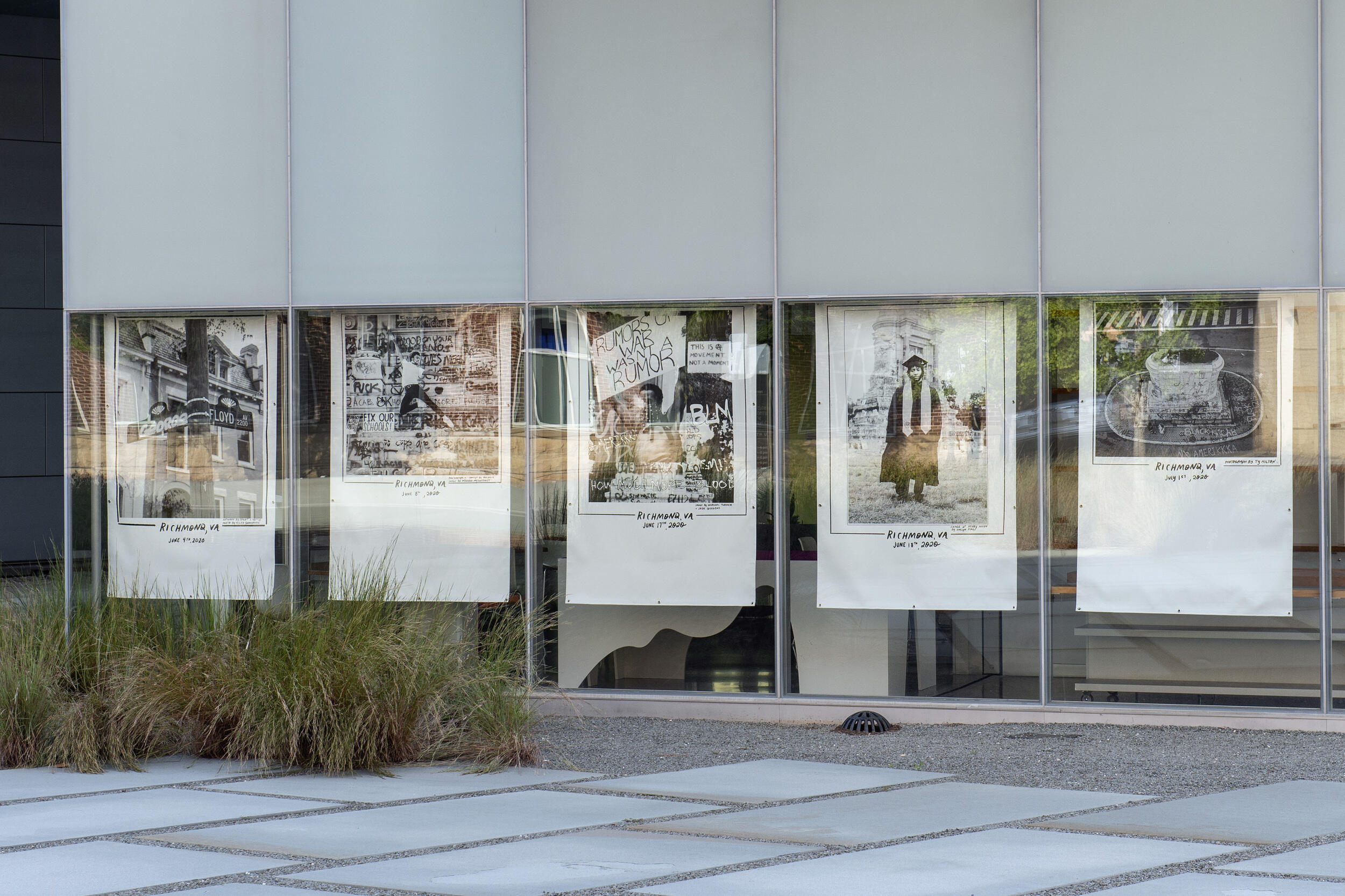 Outside the ICA, images provide ‘a reminder of hope during difficult ...