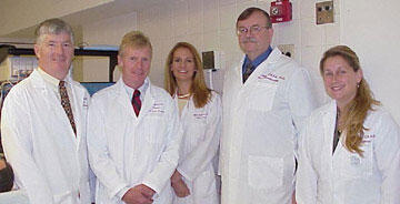 From left: Dr. Michael D. Fallacaro, professor and chair; Dr. Chuck Biddle, professor; Ms. Mimi Hotchkiss, assistant professor; Dr. William Hartland, assistant professor and Ms. Donna Johnson, assistant professor comprise the academic faculty for VCU's Department of Nurse Anesthesia, ranked first in the nation by U.S. News & World Report.

Photo courtesy of Department of Nurse Anesthesia