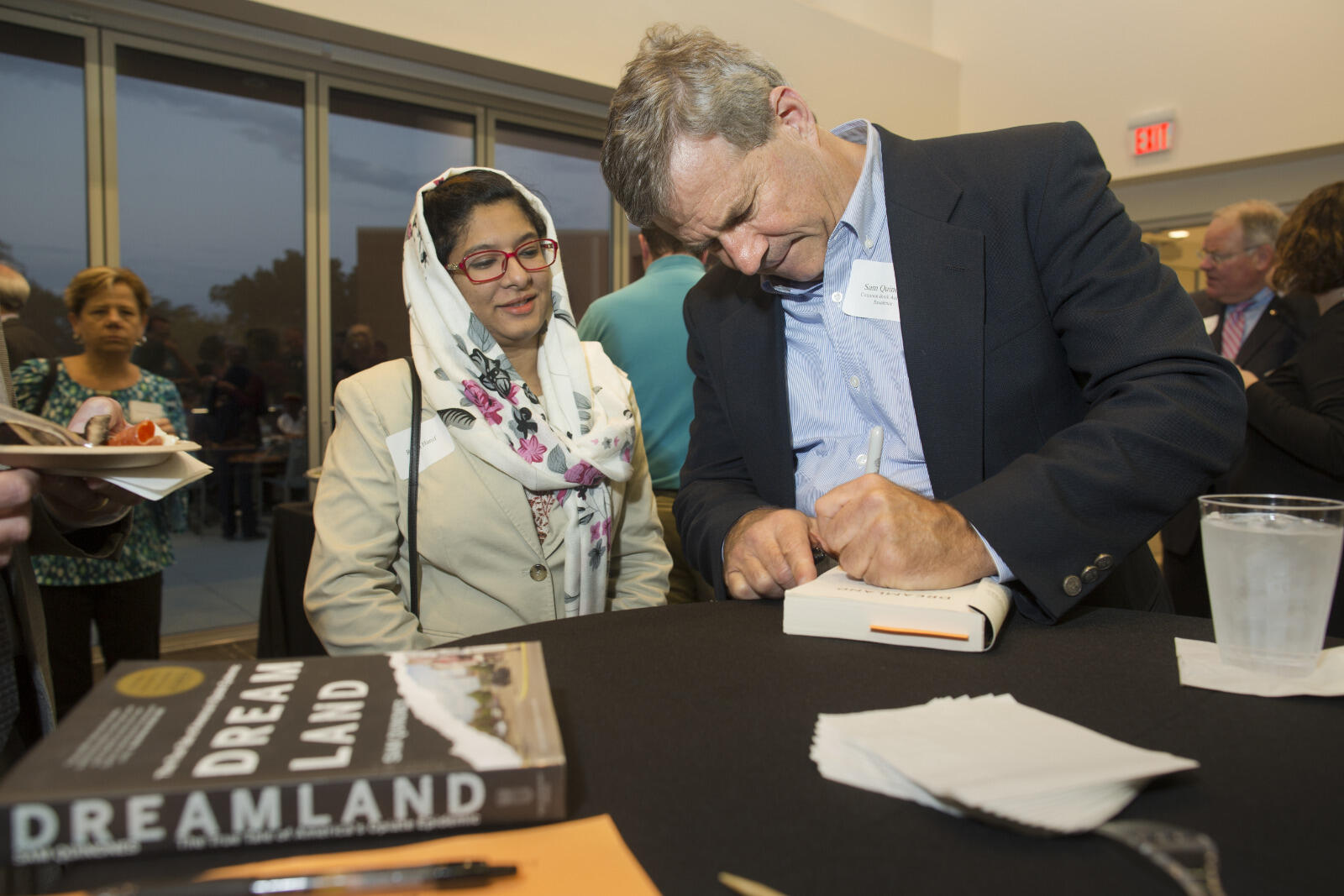 Following his lecture, Quinones signed copies of "Dreamland" and spoke with many of the students, faculty, staff and community members who attended the event.
